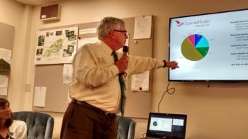 Dr. Wayne Printy, CFO of Lincoln County Health, speaks about the possible financial consequences to the region if the ACHA passes. MORGAN CALLAN ROGERS/News Contributor