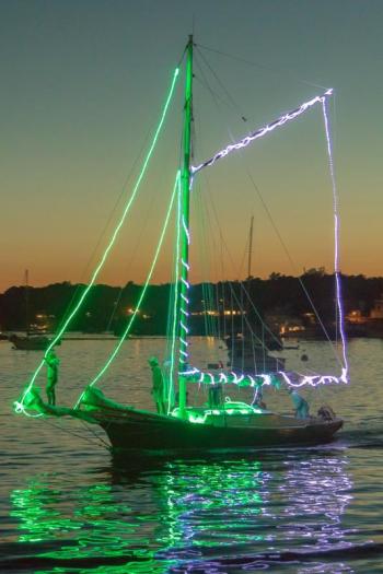 Lighted Boat Parade. Courtesy of Michael Leonard