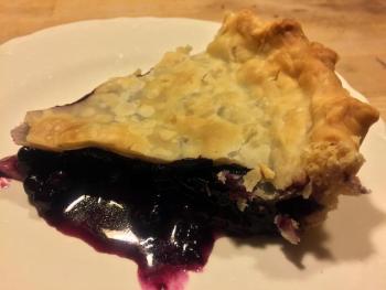 A piece of warm blueberry pie. SUZI THAYER/Boothbay Register