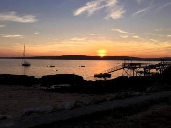 A view of a sunset from Smuggler’s Cove Inn. Courtesy of Dan Lynch