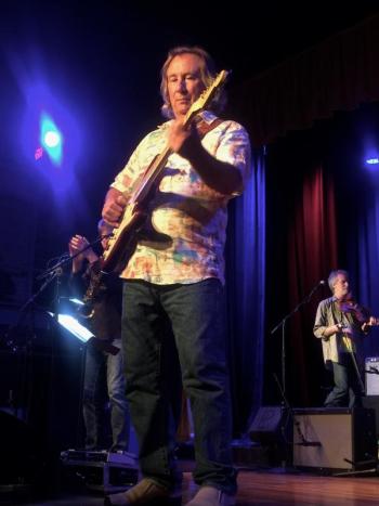 Jim Messina plays one of two Fender Stratocasters he brought for the concert. JOSEPH CHARPENTIER/Boothbay Register