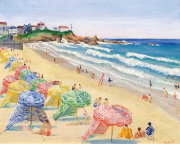 Laszlo Medgyes, “Sunny Day on the Cote d’Azur” oil on panel, 14 ¾” x 18 ¼”. See it at Wiscasset Bay Gallery Aug. 8 through Sept. 30. Courtesy of the gallery Laszlo Medgyes