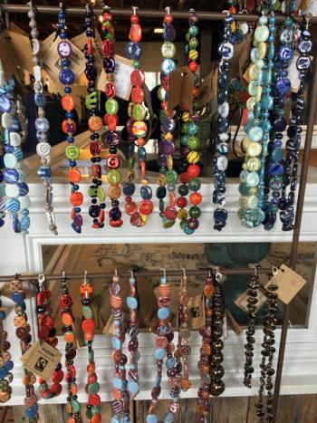 Ceramic beadwork made by Kenyan women. SUZI THAYER/Boothbay Register