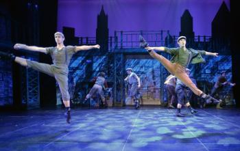 A scene from “Newsies” at Maine State Music Theatre. Courtesy of Roger S. Duncan