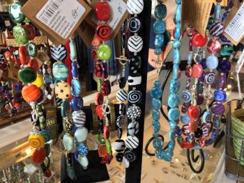 Ceramic beadwork made by Kenyan women. SUZI THAYER/Boothbay Register