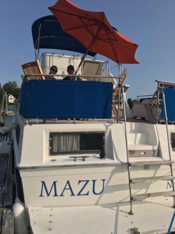 Jason Lennox and Kelly Nicoll from Rhode Island stayed on the Mazu for two nights. SUZI THAYER/Boothbay Register