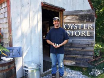 Ryan McPherson at his Glidden Point retail store on River Road in Edgecomb. SUZI THAYER/Boothbay Register