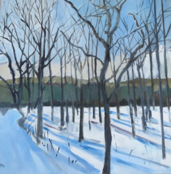 Marcia Brandwein’s wintery landscape - a People’s Choice winner. Courtesy of the venue Marcia Brandwein