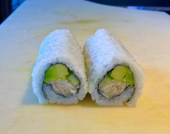 California rolls in the making. SUZI THAYER/Boothbay Register