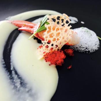 Chef Nathaniel Adam’s lobster bite won the Judges’ Choice Award at Claw Down. Courtesy of Cody Barry