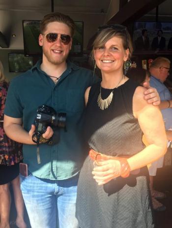 Cody and Sandy Barry at Fishin’ for Fashion. SUZI THAYER/Boothbay Register