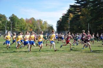 The boys take off to win the conference meet. Courtesy of Kerrin Erhard