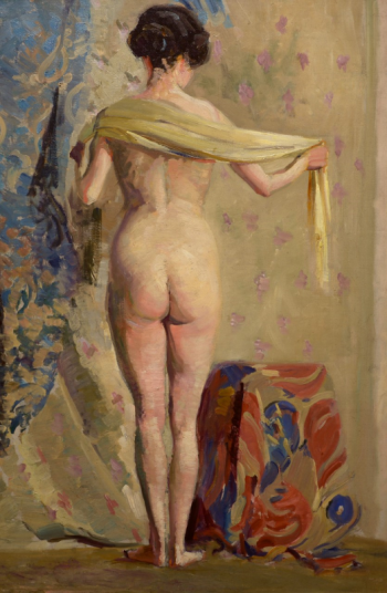Helena Sturtevant (1872-1946), "In Her Dressing Room," oil on canvas, 36" x 24" Helena Sturtevant