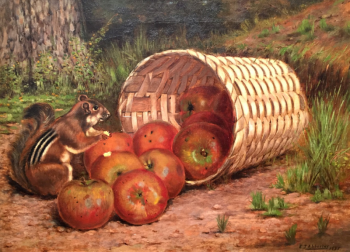Elias T. Abberley (1864-1953), "The Stolen Feast," oil on canvas, 12" x 16" Elias T. Abberley