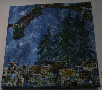 “Fabric Printing Trees” Ludmila Schicchi, fiber art. Ludmila Schicchi