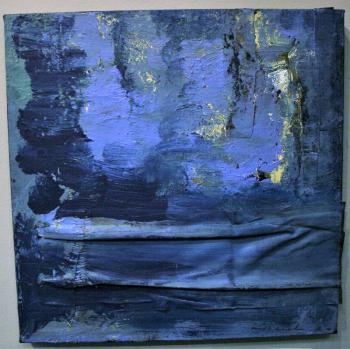 “La clarided desserta” an acrylic collage by Kathleen March. Kathleen March