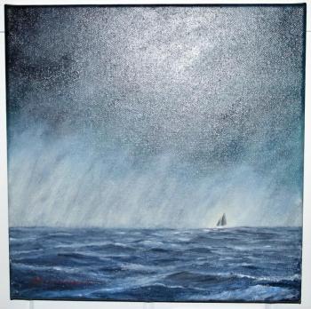 “Solo,” an oil by Roger Milinowksi. Roger Milinowski