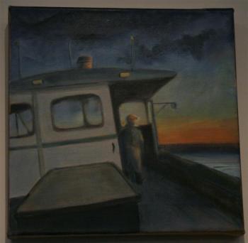 “The Fishermen’s Hour” - oil - Luise van Keuren Luise van Keuren