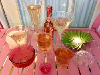 Champagne and sparkling wines served in beautiful, elegant glasses make the whole experience even more delightful. These are a few of my faves, collected over the years from as far away as Rome. SUZI THAYER/Boothbay Register