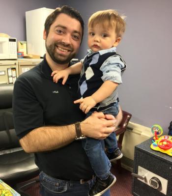 Nick and Oscar Mirabile at Harbor-Tech Solutions. SUZI THAYER/Boothbay Register