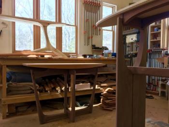 Eben Blaney’s Edgecomb workshop and studio. SUZI THAYER/Boothbay Register