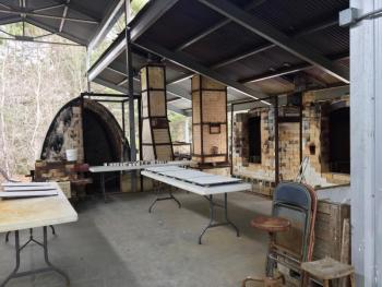 Inside the kiln area at Watershed Center for the Ceramic Arts in Newcastle. SUZI THAYER/Boothbay Register