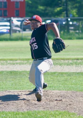 Josh Dualan finished with five strikeouts for Wiscasset. PHIL DI VECE/Wiscasset Newspaper
