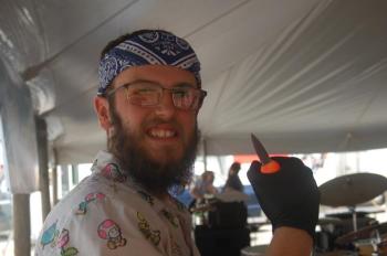 Shucker-rapper Jake Gerry. ART MAYERS/Boothbay Register