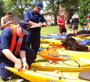 A Coast Guard Auxiliary Vessel Safety Check (VSC) will help make sure you’re fully equipped and ready to go whether you prefer an engine, sails or a paddle to move you through the water. While “paddle craft,” which includes canoes, kayaks and paddle boards, make up a small percentage of all recreational vessels, they’re involved in a disproportionate number of mishaps and fatalities. Ensuring that all safety requirements have been met is a great way to reduce your chances of having a very bad day on the water. U.S. Coast Guard photo by Petty Officer 3rd Class Michael Himes
