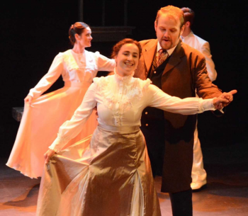 Archibald (Cody Marcukaitis) relives a dance with his beloved Lily (Verity Pryor-Hayden) in “The Secret Garden.” Jenny Mayher photo Jenny Mayher photo