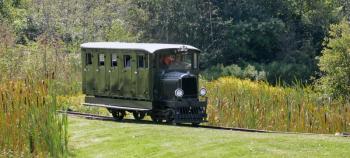 The Sandy River & Rangeley Lakes Rail Bus will be operating along with two steam engines and some of the Museum’s most prized historic passenger coaches at the Museum’s inaugural Railfan Day on Saturday, Aug. 4. Bob Crink photo