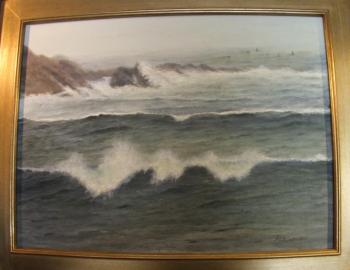 “Ocean Surf” 18” x 24” oil, Roger Milinowski Roger Milinowski