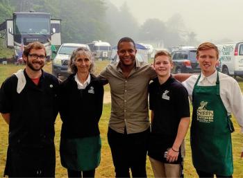 Matthew Norris, Susan Robson, NBC’s Craig Melvin, and Hunter Farrell and Harry Heald. Courtesy of Matthew Norris