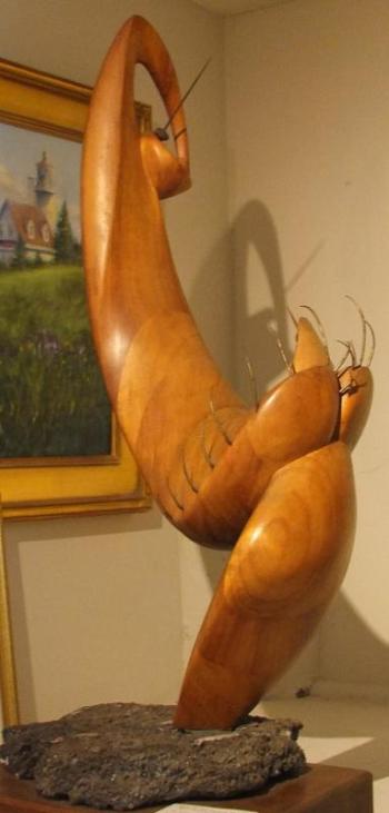 “Venus Star Trap,” 27” high mixed media: cocobolo wood and metal - Roger Milinowski Roger Milinowski