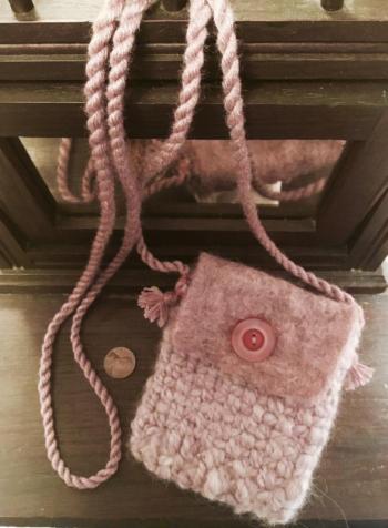 Susan Perrine will create woven satchels using 3-D forms with students at Boothbay Railway Village. Susan Perrine photo