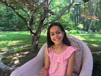 Sophia Scott catches a quick break before heading to Maine State Music Theater for another show! LISA KRISTOFF/Boothbay Register