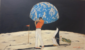 Carlo Albucci’s work is surreal and quite ironic. Courtesy of the gallery Carlo Albucci