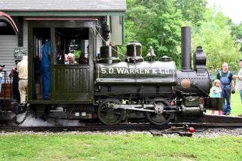After nearly a decade of effort, S.D. Warren Baldwin No. 2 is returning to steam operation in Maine. When original parts were not salvageable, replacements were painstakingly recreated following the original orders and drawings obtained through the archives of Baldwin Locomotive Works and S.D. Warren. The public is invited to celebrate the completed restoration with a christening ceremony, illustrated talk, rides behind the engine and hands-on activities on Saturday, Sept. 8 at the Boothbay Railway Village. Bob Crink photo