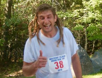 Race winner David Grant of Westport Island. ART MAYERS/Wiscasset Newspaper