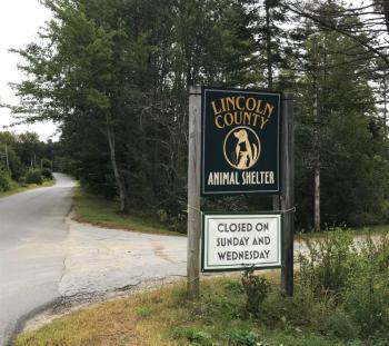 The entrance to the animal shelter. KELLIE BIGOS/Boothbay Register