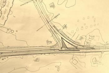 A revised MDOT plan shows a left turn pocket for Englebrekt Road residents turning left onto Route 1 north. JANE CARPENTER/Boothbay Register