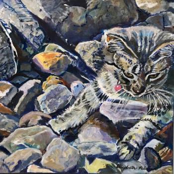 “Kitten on the Rocks” - Elizabeth Palmer. Courtesy of Mark Coates Elizabeth Palmer