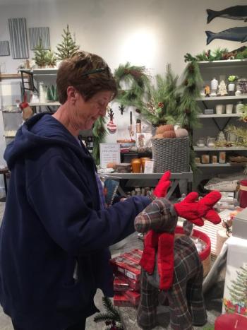 South Bristol's Priscilla Howes shops the Early Bird at BIRCH. SUSAN JOHNS/Wiscasset Newspaper