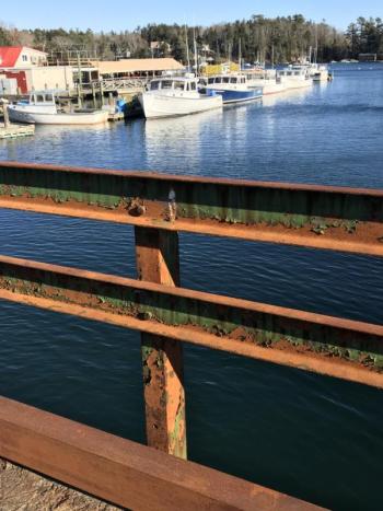 Thompsons Bridge looking east. KELLIE BIGOS/Boothbay Register