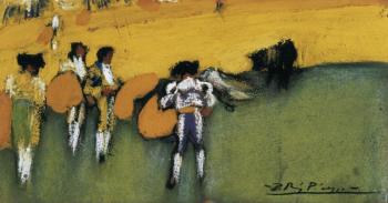 Bullfight, 1900 (pastels), Picasso, Pablo (1881-1973) / Museo del Cau Ferrat, Sitges, Barcelona, Spain / Photo © AISA / Bridgeman Images © Succession Picasso/DACS, London 2018 Pablo Picasso
