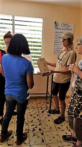 Bambi Jones delivers some donated medical supplies to a rural health clinic. Courtesy photo