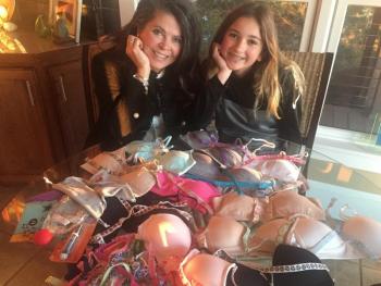 Carole Hamm and daughter McKenna Hopla, creators of Her- Rah! First Bra. LISA KRISTOFF/Boothbay Register