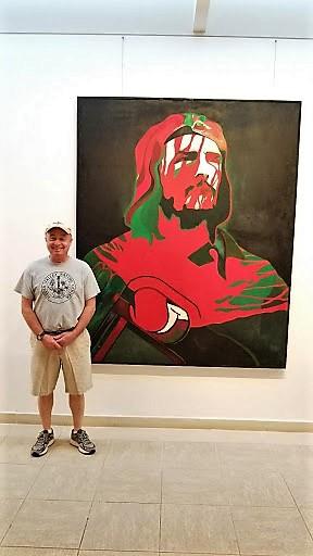 Claude Barden on a visit to Cuba’s National Art Museum in Havana. Courtesy photo
