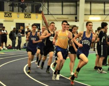BRHS track athlete Will Perkins works on securing another school record from the 200-meter dash up to the one-mile run events. Courtesy of Kerrin Erhard
