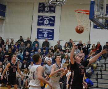 The Boothbay boys’ basketball team will try to rebound from its third loss in four games Wednesday in Winthrop. Boothbay lost to the current No. 1 team in Class C South on Jan. 21, 88-73. BILL PEARSON/Boothbay Register